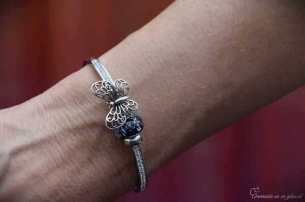 DSA3006 | Gedenk dames armband met crematie-as - Imagen 3