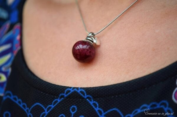 DSH4008 | Dames halssieraad met crematie-as of haartjes - Imagen 2