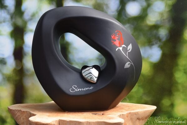 Ceramic urn black